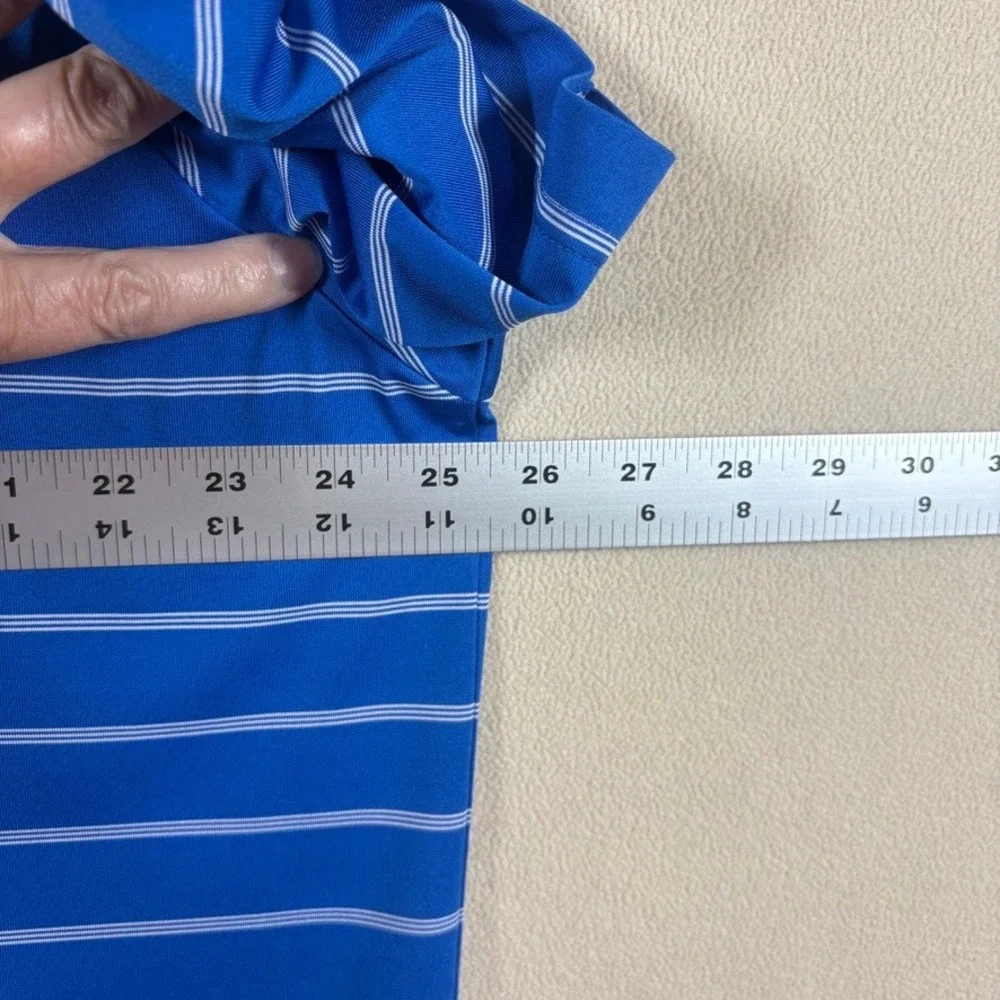 Adidas Puremotion Mens Kansas Jayhawks KU Polo Golf Shirt Blue XL Athleisure